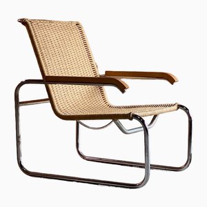 Bauhaus B35 Lounge Chair Armchair attributed to Marcel Breuer for Thonet, 1945