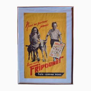 Poster Fripounet originale, anni '50, con cornice