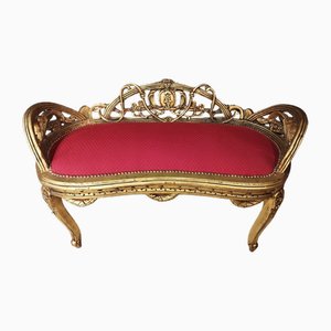 Louis XV Gilded Bench