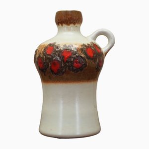 Jarra alemana de cerámica de Strehla, años 70
