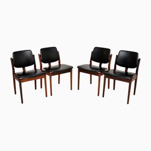 Danish Dining Chairs by Borge Rammeskov for Sibast, 1960s, Set of 4