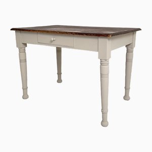 Mesa de comedor con cajón de abeto, década de 1880