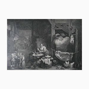 David Teniers II, La Boudinière, grabado, siglo XVIII