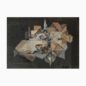 Emilio Maria Beretta, Table servie, 1970, Gouache on Paper, Framed