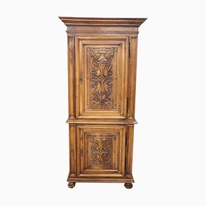 Small 19th Century Carved Walnut Cabinet