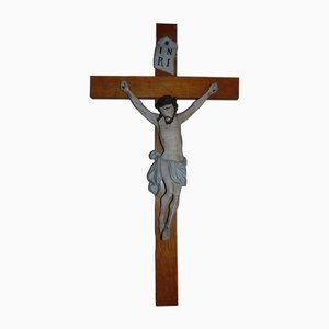 Crucifix en Bois d'Avant-guerre, 1890s