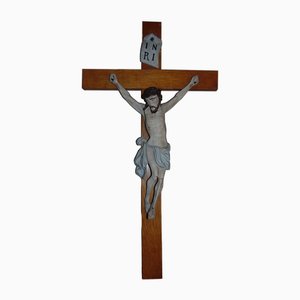 Pre-War Wooden Crucifix, 1890s