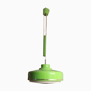 Green Suspension Lamp in Plastic