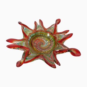 Large Sommerso Murano Glass Bowl, Italy, 1960s