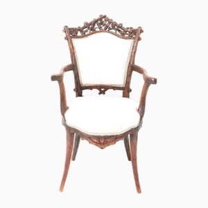 Fauteuil Forêt-Noire en Noyer par Matthijs Horrix pour Horrix the Hague, 1880s