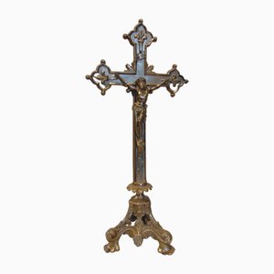 Art Nouveau Standing Silver Cross, 1890s