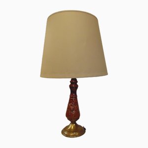 Vintage Lampe aus Holz, 1980er