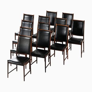 Chaises de Salle à Manger Darby par Torbjørn Disperson pour Nesjestranda Møbelfabrik, 1950s, Set de 12