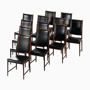 Darby Dining Chairs by Torbjørn Disperson for Nesjestranda Møbelfabrik, 1950s, Set of 12