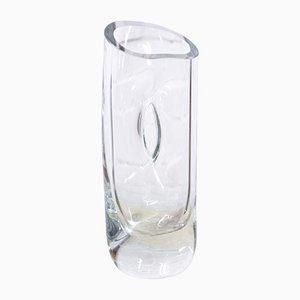 Mid-Century Clear Glass Vase, 1960s