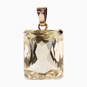 18 Karat Roségold Anhänger mit Citrin, 1960