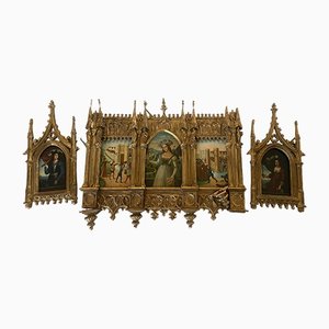 Neo-Gothic Joan of Arc Triptych