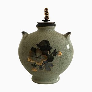 Vase with Bronze Lid by Knud Andersen for Royal Copenhagen, 1950s