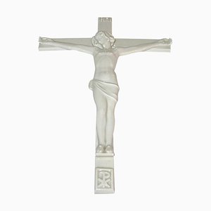 Porcelain Crucifix by Arno Malinowski from Royal Copenhagen, 1920s