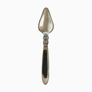 Cactus Sterling Silver Triangular Fruit Spoon from Georg Jensen, 1940s