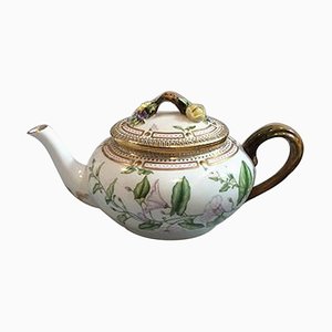 Flora Danica Tea Pot with Lid from Royal Copenhagen, 1990s, Set of 2