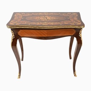 French Empire Marquetry Inlay Game Table