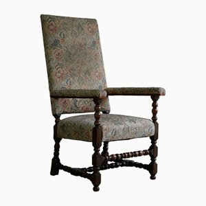 Vintage Upholstered Carver Chair