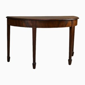 Antique Demi Lune Occasional Table in Mahogany