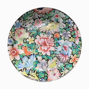 Millefleurs Porcelain Plate, China, 19th Century