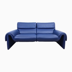 Ds 2000/2011 Sofa aus blauem Leder von de Sede