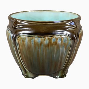 Art Nouveau Earthenware Cache-Pot or Bowl in the style of H. Guimard, 1900s