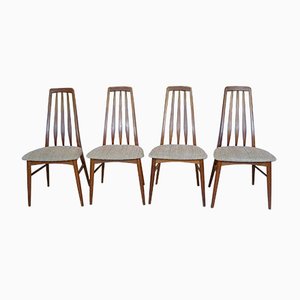 Eva Teak Dining Chairs by Niels Koefoed for Koefoed Møbelfabrik, 1960s, Set of 4