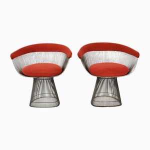 Butacas atribuidas a Warren Platner para Knoll International, años 60. Juego de 2