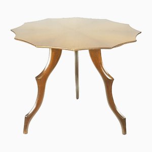 Mesa italiana Art Déco de madera, años 30