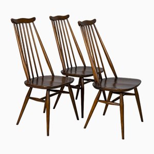 Vintage Moustache Chairs by L. Ercolani for Ercol, 1960, Set of 3