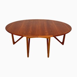 Iconic Vintage Gate-Leg Danish Teak Dining Table attributed to Niels Koefoed for Koefoed Hornslet, 1960s