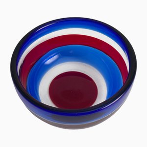 Murano Glass Bowl by Fulvio Bianconi for Venini
