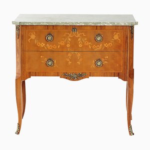 Gustavian Haupt Chest with Marble Top