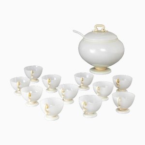 Coffee and Tea Set by Tommaso Buzzi, 1930s, Set of 11