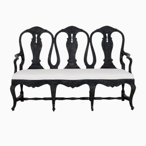 Rococo Style 3-Seat Sofa-Bench, Sweden