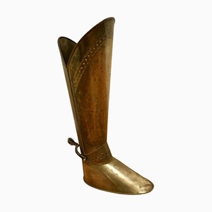 Stick Stand in the Form of Brass Boot, 1930s