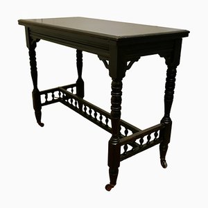 Ebonised Occasional Card Hall Table