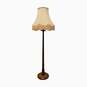 Art Deco Walnut Floor Lamp, 1930s