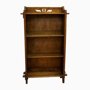 Arts and Crafts Open Front Oak Bookcase, 1880s