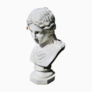 Artista prerrafaelita, Busto grande de dama romana, 1920, Yeso