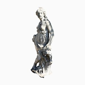 Artista francese, Statua di Diana, 1950, Pietra fusa