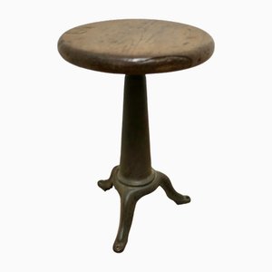 Machinists Revolving Stool in Iron and Pine, 1930