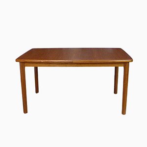 Ausziehbarer dänischer Esstisch aus Teak, 1960er