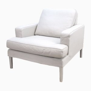 FSM Clarus Sessel in Offwhite aus Echtleder