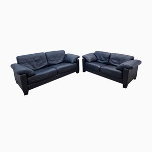 DS 17 Leather Sofas from de Sede, Set of 2